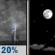 Saturday Night: A 20 percent chance of showers and thunderstorms before 10pm.  Mostly clear, with a low around 82. South wind 5 to 10 mph. 