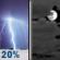Tonight: A 20 percent chance of showers and thunderstorms before 10pm. Mostly cloudy, with a low around 74. South wind 5 to 10 mph. Tonight: A 20 percent chance of showers and thunderstorms before 10pm. Mostly cloudy, with a low around 74. South wind 5 to 10 mph.