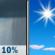 Tuesday: A 10 percent chance of showers before 7am.  Mostly sunny, with a high near 83. South southeast wind 5 to 10 mph. 