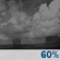 Thursday Night: A chance of showers and thunderstorms, then showers likely and possibly a thunderstorm after 1am.  Partly cloudy, with a low around 74. East wind 5 to 10 mph.  Chance of precipitation is 60%.