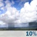 Friday: A 10 percent chance of showers before 1pm.  Sunny, with a high near 97. South wind 5 to 10 mph. 