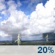 Tuesday: A 20 percent chance of showers and thunderstorms.  Mostly sunny, with a high near 85. Southeast wind around 5 mph. 
