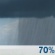 Thursday: Showers likely, with thunderstorms also possible after 1pm.  Partly sunny, with a high near 81. South southwest wind around 15 mph, with gusts as high as 25 mph.  Chance of precipitation is 70%.