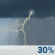 Thursday: A 30 percent chance of showers and thunderstorms, mainly after 1pm.  Mostly cloudy, with a high near 84. South wind around 5 mph. 